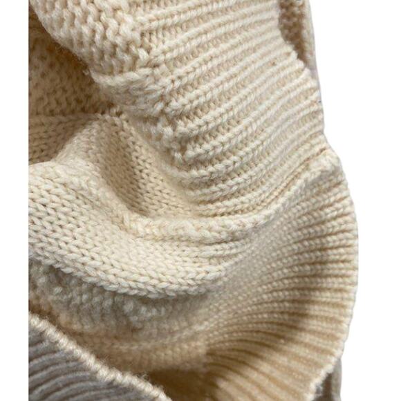 Structure 100% Wool Cable Knit Sweater – Size XL – Vintage Beige - Picture 4 of 4